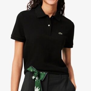 🆕 LACOSTE ✨ slim fit polo shirt classic black | Sz S